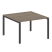 Переговорный стол 1 столешница Metal System Style БП.ПРГ-1.2 1200x1235x750 (Дуб Наварра/Серый металл)