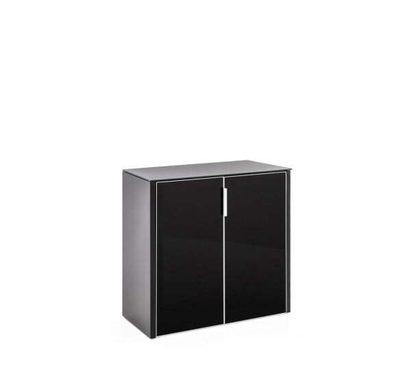 Шкаф низкий 2 двери черный 968х452х882 (Черный)