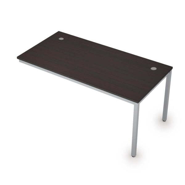 6МБК.184 Линейные бенч-системы, конечный модуль (1600x800x750) (Венге/Алюминий матовый)