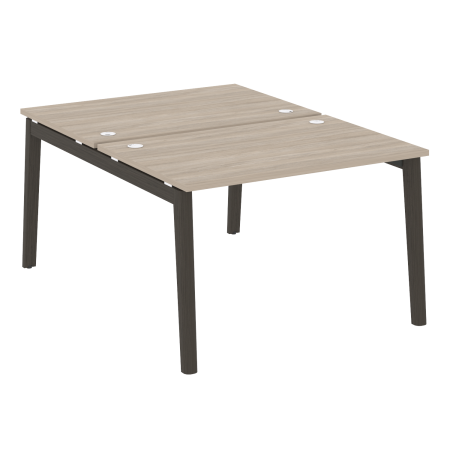Рабочая станция на деревянных опорах Onix Wood OW.D.RS-2.2.8 1180x1635x750 (Дуб Аттик/Дуб Темный)