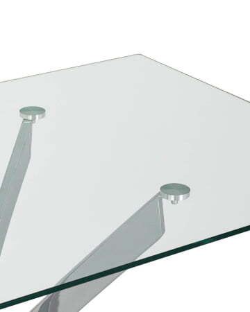 Стол обеденный Варна 120*80 стеклянный (Стол обеденный Варна прозрачный)