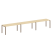 Рабочая станция на 3 раб. места Metal System Style БП.СМ-3.4 4800x720x750 (Дуб Наварра/Серый металл)