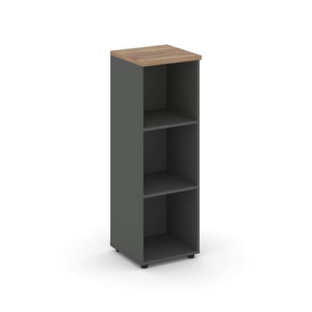 Стеллаж средний узкий SN.STU-200 (400х400х1203) (Антрацит/Дуб Табак)