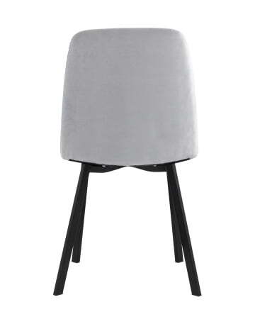 Стул Oliver Square велюр светло-серый (Стул Oliver светло-серый)