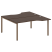 Рабочая станция криволинейная Metal System Style БП.РАС-СА-2.1 1600x1835x750 (Дуб Наварра/Серый металл)