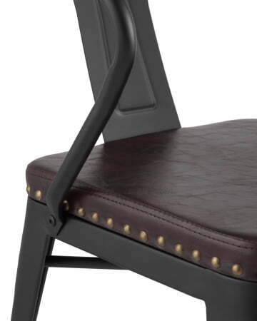 Стул TOLIX ARMS SOFT с подлокотниками черный матовый (Стул Tolix Arms Soft черный матовый)