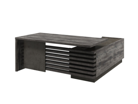 Стол с опорной тумбой, левый (без розеток) Vestar Z-218л.0000 1800x2030x750 (Сосна Пасадена/Бетон Чикаго)