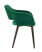 Стул с подлокотниками Саймон велюр темно-зеленый (Стул Саймон темно-зеленый)