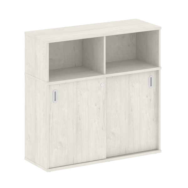 Шкаф-купе приставной Metal System Style Б.ШК-3 Т 1120x410x1098 (Дуб наварра)