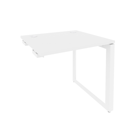 Стол-приставка на О-образном м/к к опорным элементам Onix O.MO-SPR-0.7 780x720x750 (Белый Бриллиант/Белый Металл)