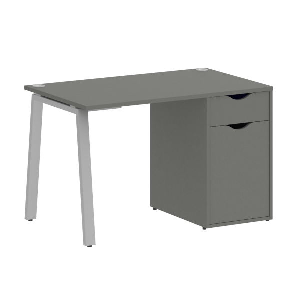 Стол письменный VR.SP-3-118.1.A 1180x720x750 (Металлик/Серый Металл)
