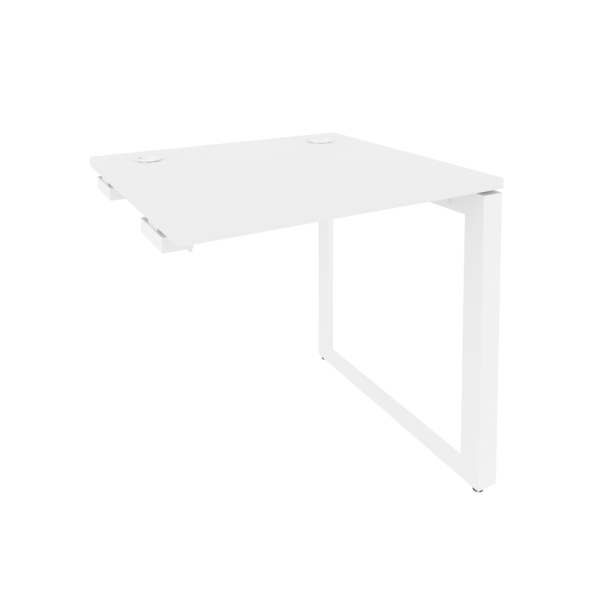 Стол-приставка на О-образном м/к к опорным элементам Onix O.MO-SPR-0.7 780x720x750 (Белый Бриллиант/Белый Металл)