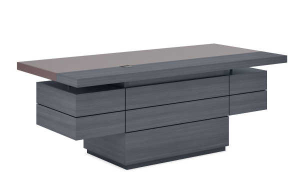 Стол руководителя с фронтальными панелями ANTEY 185 (1850х950х760) (Металлик АРТ)