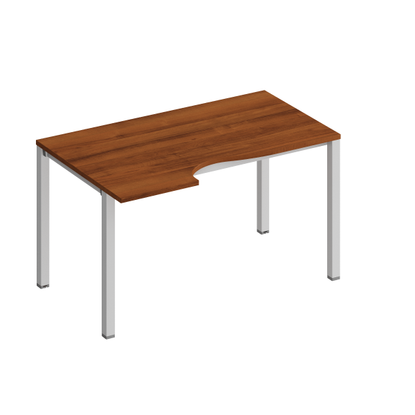 Стол эргономичный левый на металлокаркасе КФ Комфорт КФ К.1137 1400x900x750 (Французский орехСерый)