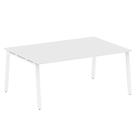 Стол для переговоров (1 столешница) на А-образном м/к Metal System Style БА.ПРГ-1.5 1800x1235x750 (Белый/Белый металл)
