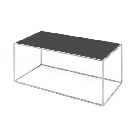 FESTA стол кофейный 80*40 (ЧЕРНЫЙ/ХРОМ)