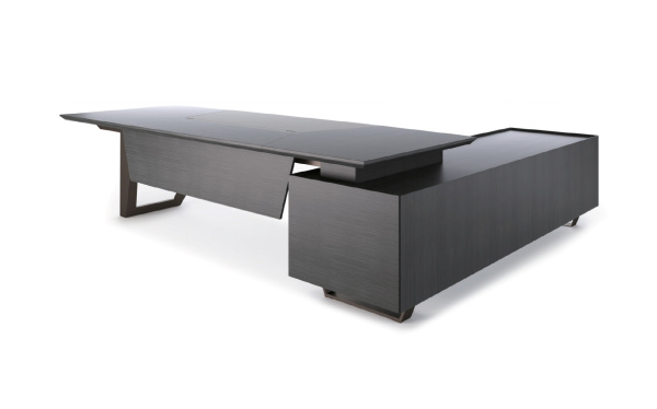 Стол письменный левый DUCATI 240 (2400х2000х760) (Шпон Римский Дуб TA24YA)