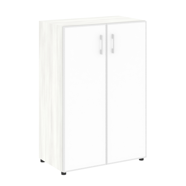 Шкаф для документов со стеклом белым LT.ST-2.4 R White (Снежная Патина)