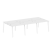 Рабочая станция на 6 рабочих места на А-образном м/к Metal System Style БА.СМ-6.1 3000x1475x750 (Дуб наварра/Серый металл)