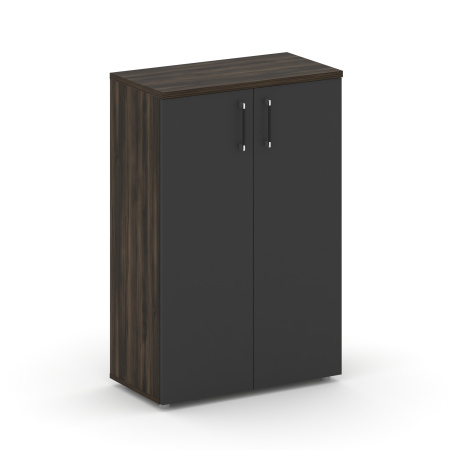Шкаф средний широкий Shift SK.ST-2.3 (800x420x1207) (Дуб Мали-Антрацит)
