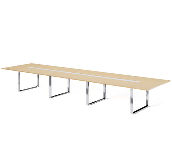 EXE Стол для переговоров L536 101 912 (Дуб Светлый/Хром металл)