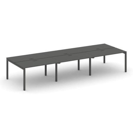 Рабочая станция 2-х сторонняя SN-5P.DRS-064 (4740х1232х750) (Антрацит/Металл Антрацит)