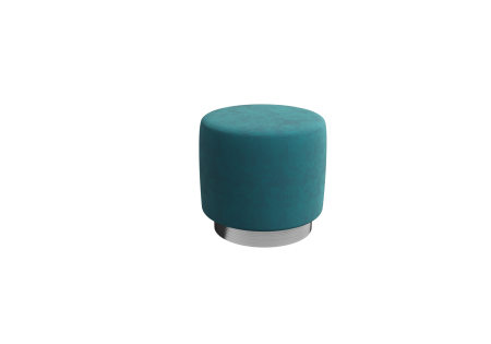 Пуфик PV-1 (Teddy 663/Серебро)