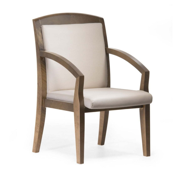 SENATOR Кресло на 4-х опорах (Бежевый/Светлый орех)