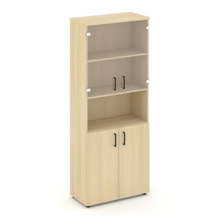 Шкаф высокий широкий SN.STS.E-105 (796х400х1982) (Акация Лорка/Прозрачный)