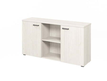 Тумба приставная к 2м столам с экраном L-681 1419х376х750 (Сосна Скандинавская)