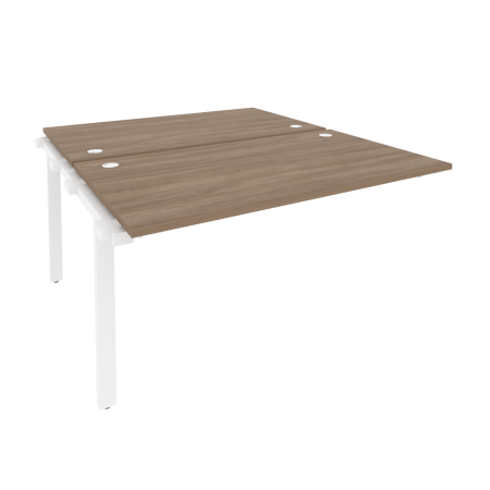 Наборный элемент рабочей станции на м/к Onix O.M-2.NRS-3.8 1380x1635x750 (Дуб Аризона/Белый Металл)