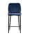 Стул полубарный Лоренс велюр синий (Стул полубарный Лоренс синий)