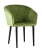 Стул с подлокотниками Нейтон велюр травяной (Стул Нейтон травяной)