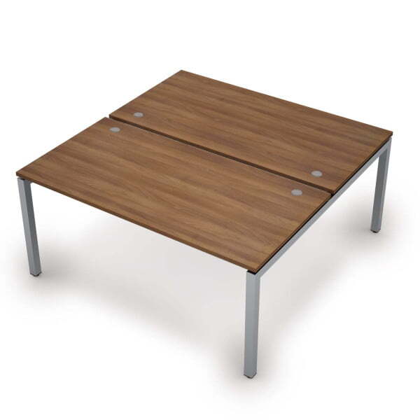 6МБ.5284 Бенч-система на 2 рабочих места (1600x1635x750) (Шамони темный/Алюминий матовый)