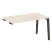 Стол-приставка к опорным элементам на деревянных опорах Onix Wood OW.SPR-3.8 1380x800x750 (Тиквуд Светлый/Дуб Темный)