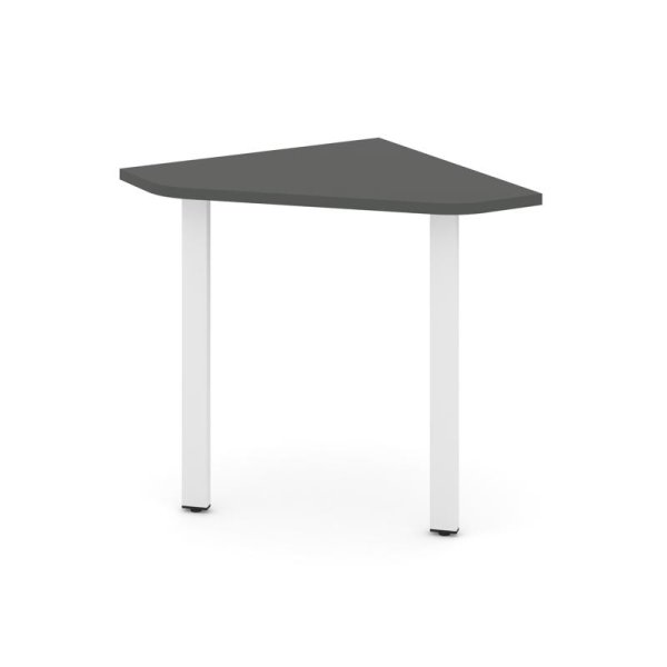 Угловой элемент стола SN-6.USP-001 (600х600х750) (Антрацит/Металл Белый)