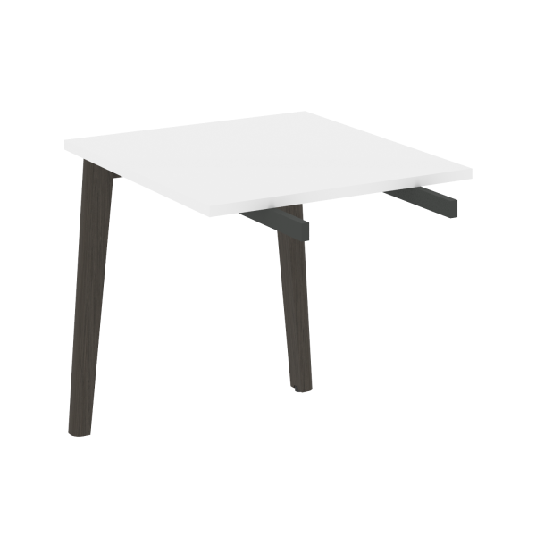 Брифинг-приставка на деревянных опорах Onix Wood Direct OW.BR-7 780x720x750 (Белый Бриллиант/Дуб Темный)