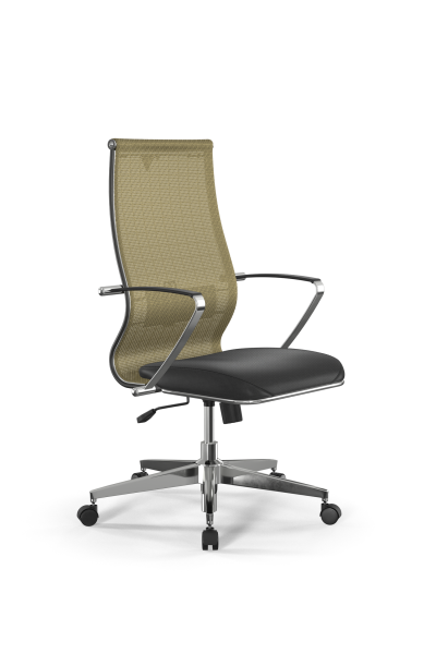 Кресло для руководителя Метта Sit 10 B2-163K - T+Extra /Km00/Wm12/K5cL(M09.B22.G18.W02) (Золотой | Черный)