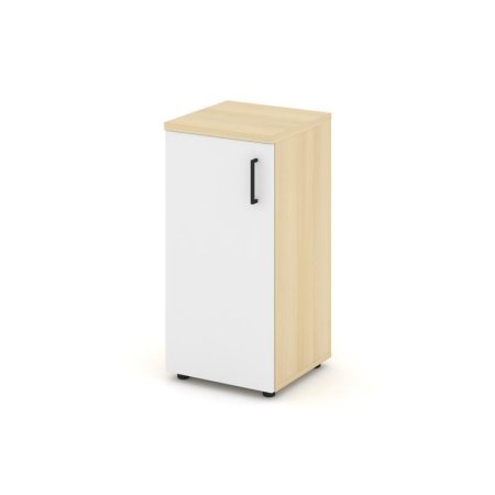 Шкаф низкий узкий SN.STU-301(L) (400х400х833) (Акация Лорка/Белый)