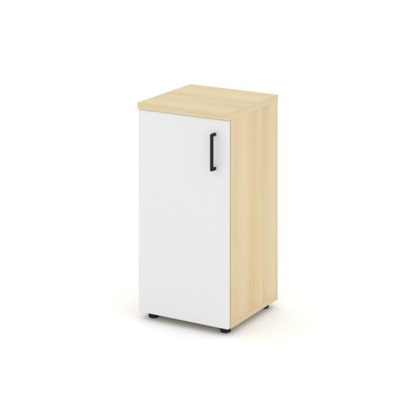 Шкаф низкий узкий SN.STU.E-301(L) (400х400х833) (Акация Лорка/Белый)