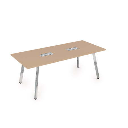 10СП.096 Стол переговорный (2000x900x750) (MokkoМеталл глянец)