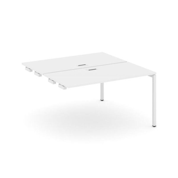 Стол-приставка к опорным элементам SN-4P.DPRS-014 (1580х1432х750) (Белый/Металл Белый)