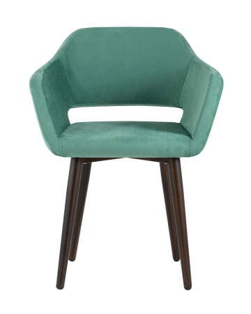 Стул с подлокотниками Саймон велюр морской (Стул Саймон морской)