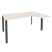 Стол эргономичный правый на П-образном м/к Onix O.MP-SA-4R 1580x1180x750 (Тиквуд Темный/Белый Металл)