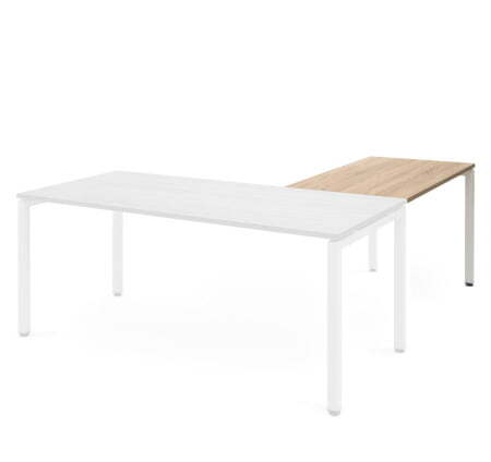 TOUR LIGHT Брифинг-приставка 103х60 (Дуб калифорнийский/Белый металл)