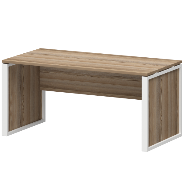 Стол руководителя Аргентум-М НТМ-160 1600x800x750 (Дуб сафари/Белый)