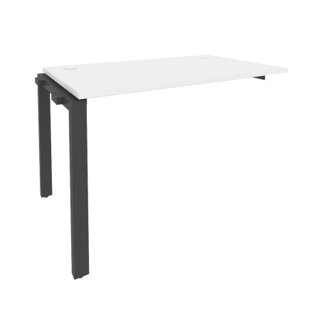 Наборный элемент рабочей станции на П-образном м/к Onix O.MP-1.NRS-2.7 1180x720x750 (Белый Бриллиант/Черный металл)