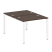 Рабочая станция Metal System Style БП.РАС-СП-2.1 1000x1475x750 (Дуб Наварра/Серый металл)