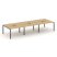 Рабочая станция 2-х сторонняя SN-6P.DRS-064 (4740х1232х750) (Тиквуд Светлый/Металл Антрацит)