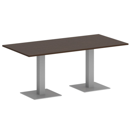 Стол прямоугольный VR.SP-5-180.2 1800x900x750 (Венге Цаво/Серый Металл)
